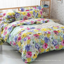 Printed Bedding Set Single / Queen / King 100 Algodão / Poliéster Folha Set